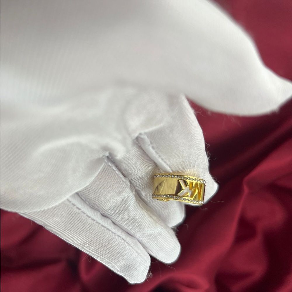 Michael Kors Gold Logo Earrings - Picture 5 of 9